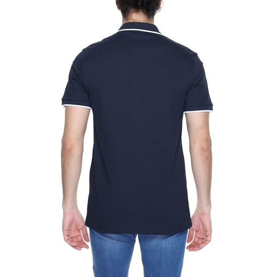 Blue Cotton Polo Shirt