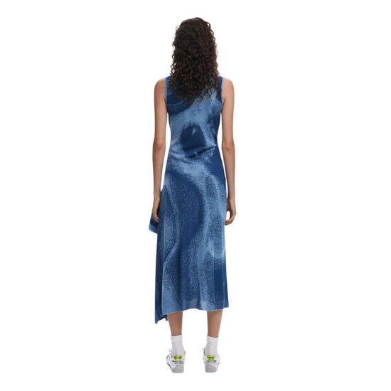 Blue Viscose Dress