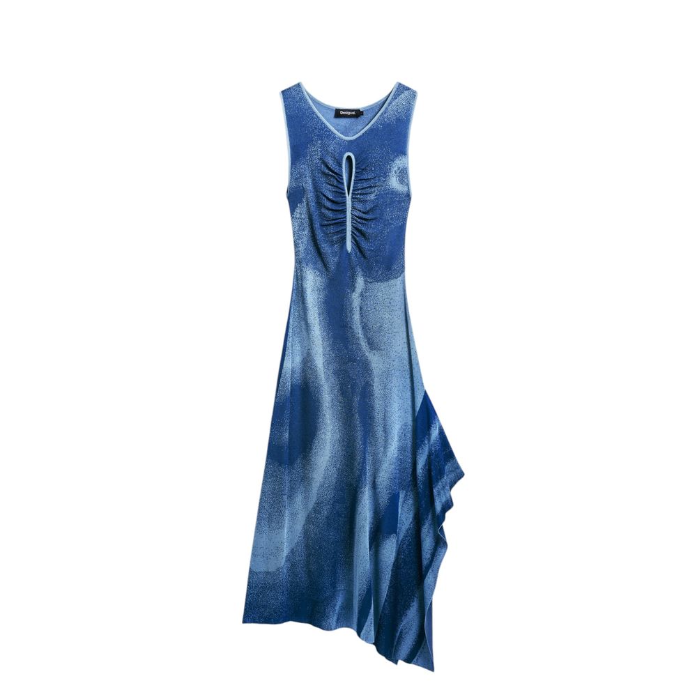 Blue Viscose Dress