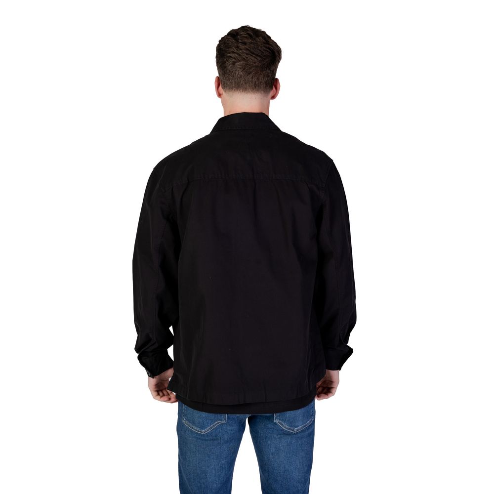 Black Cotton Rigenerato Shirt