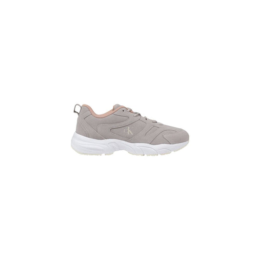 Gray Synthetic Leather Sneaker