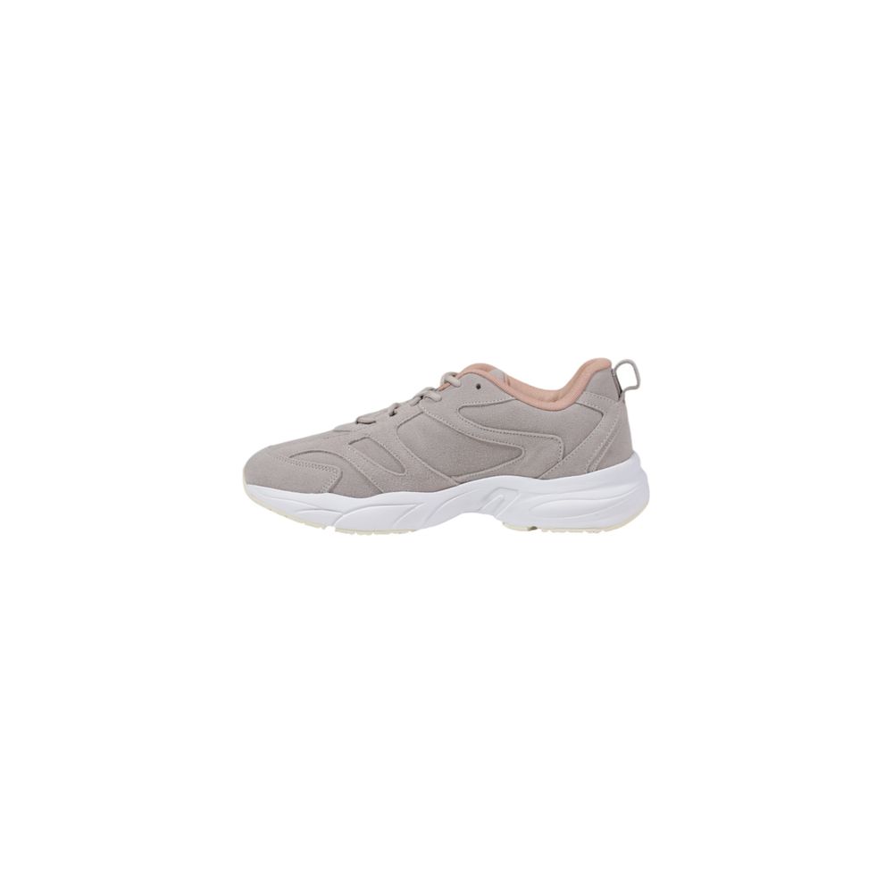 Gray Synthetic Leather Sneaker