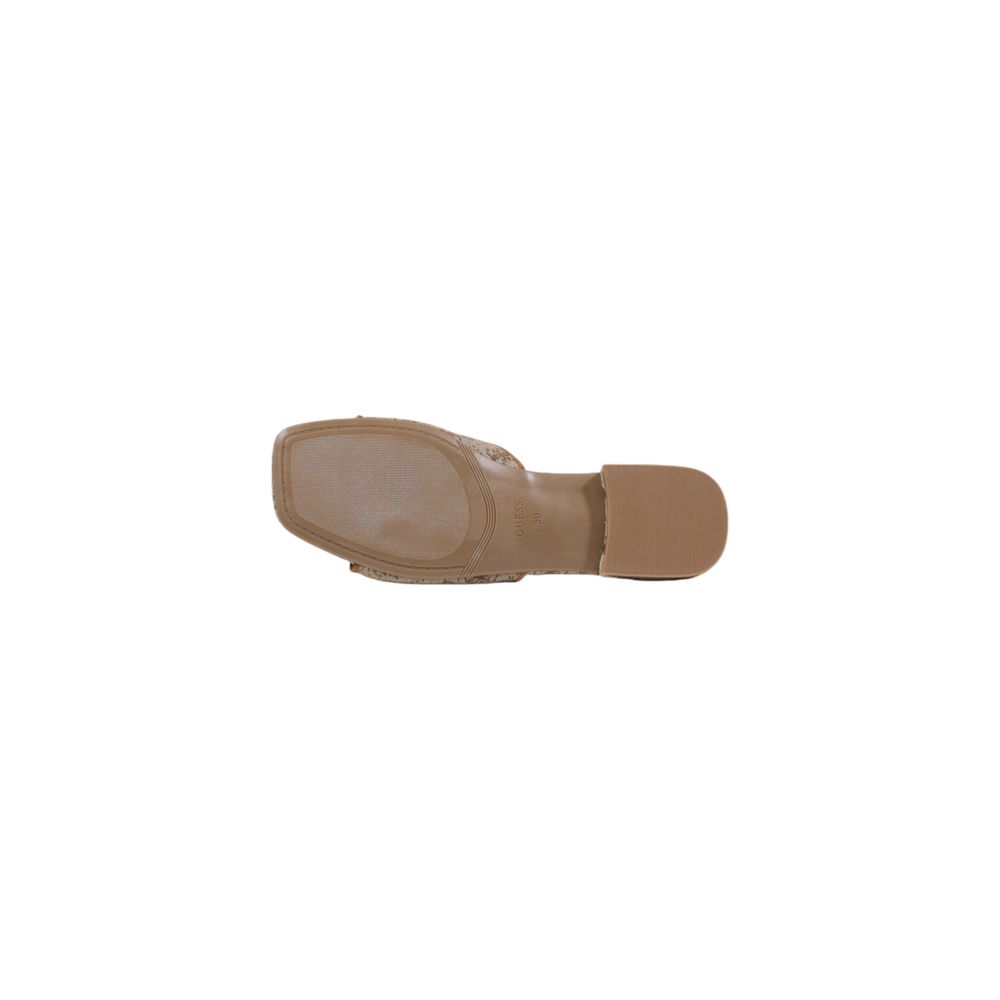 Beige Polyester Sandal