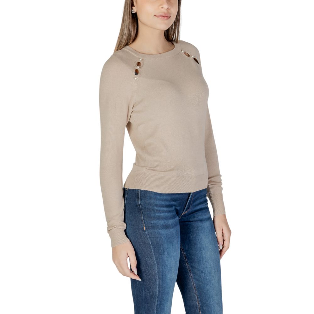 Beige Viscose Tops & T-Shirt