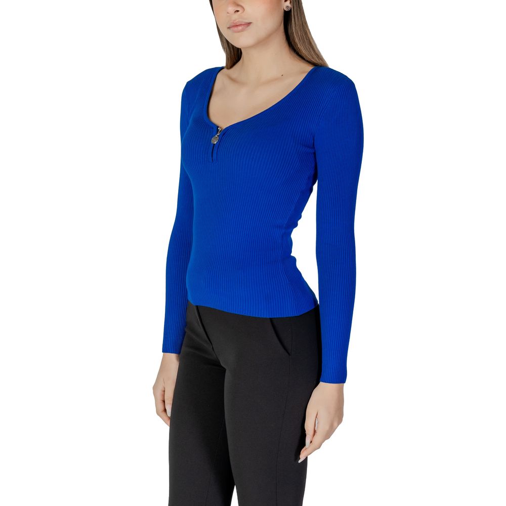 Blue Polyamide Tops & T-Shirt