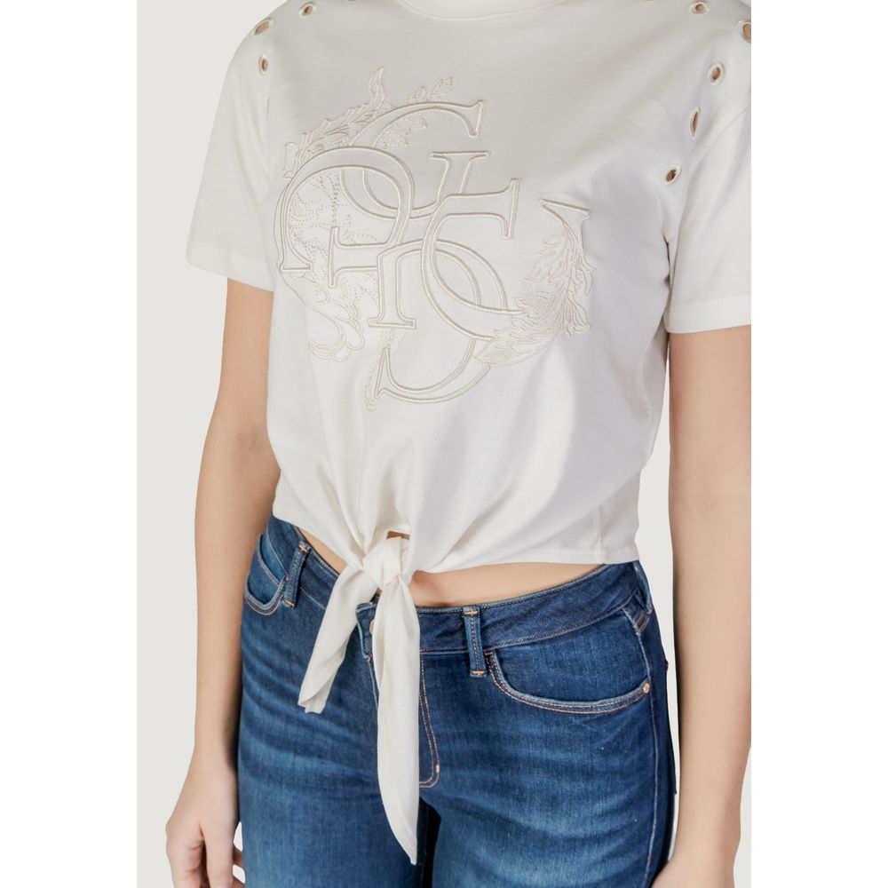 Cream Cotton Tops & T-Shirt