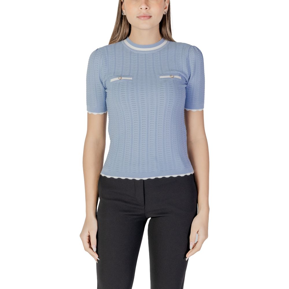 Blue Recycled Polyester Tops & T-Shirt