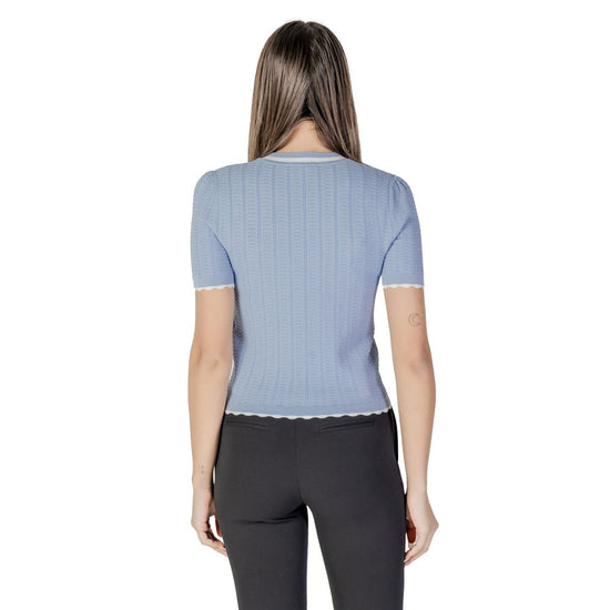 Blue Recycled Polyester Tops & T-Shirt