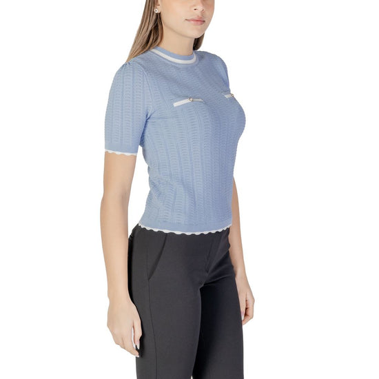 Blue Recycled Polyester Tops & T-Shirt