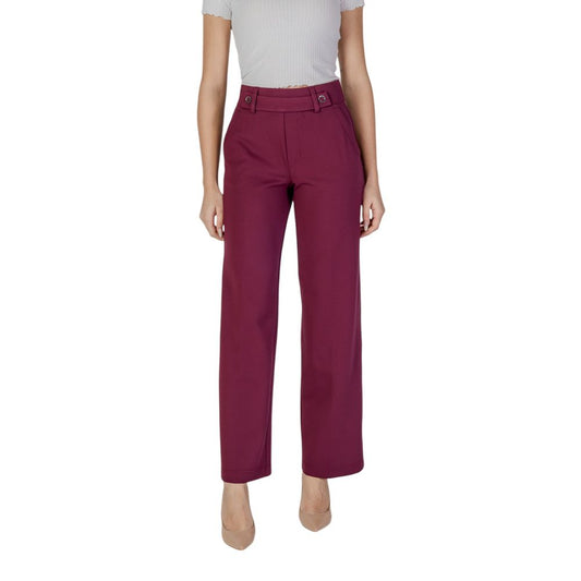 Purple Viscose Jeans & Pant