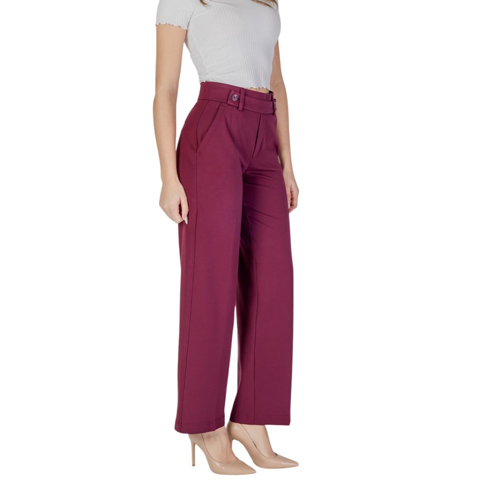 Purple Viscose Jeans & Pant