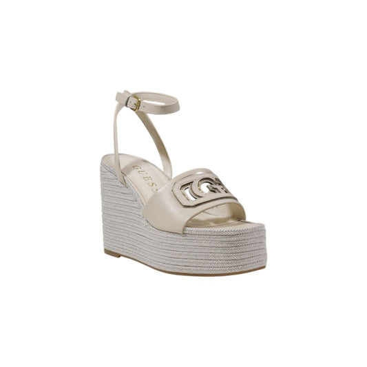 Cream Synthetic Sandal