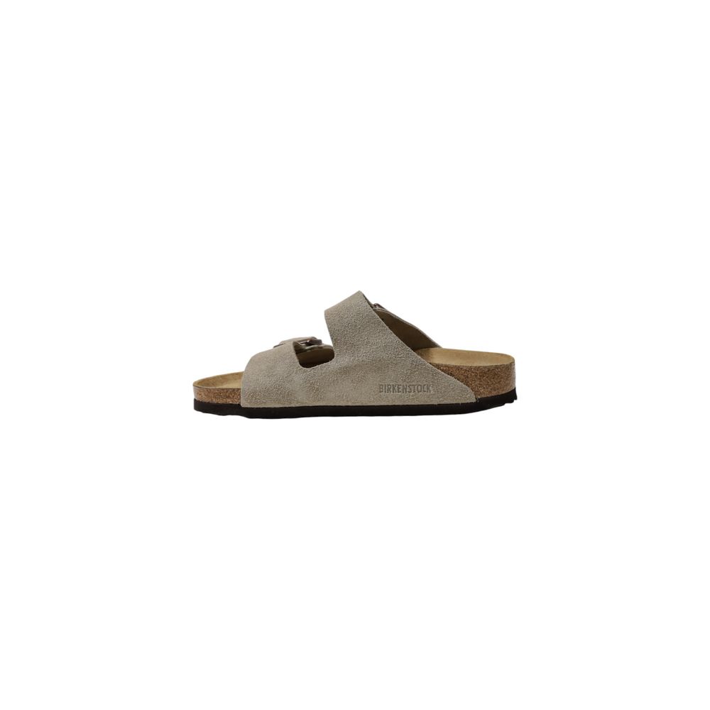 Gray Leather Sandal