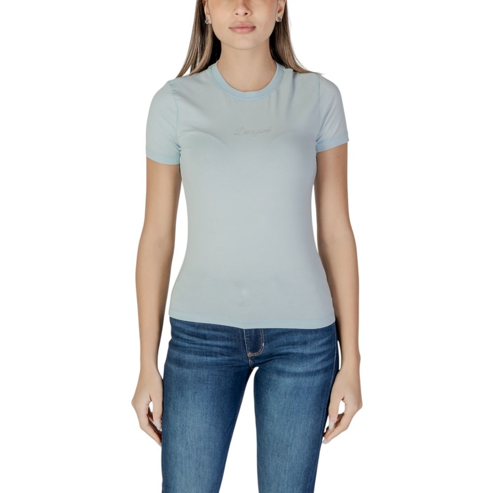 Blue Cotton Tops & T-Shirt