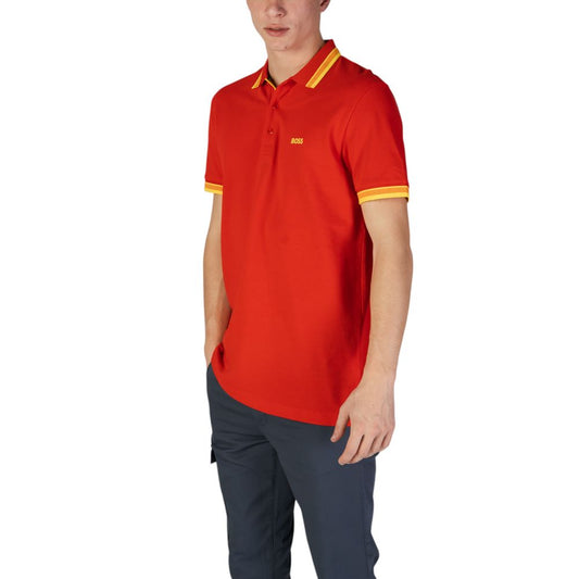 Red Cotton Polo Shirt