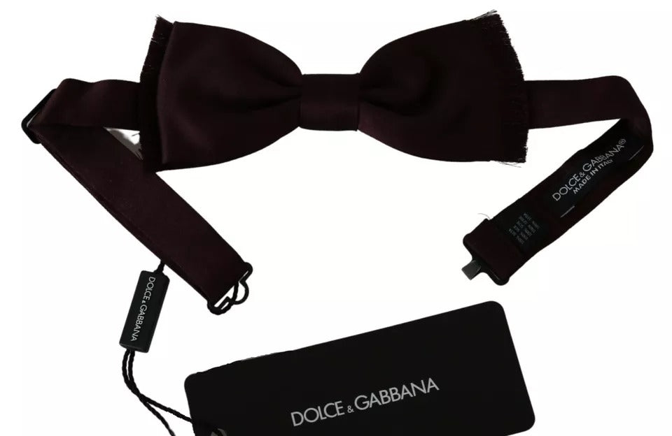 Bordeaux Red Silk Solid Classic Bowtie