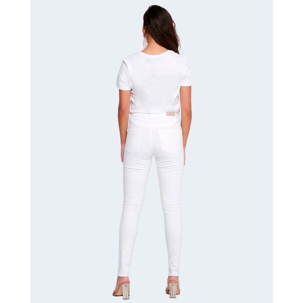 White Cotton Jeans & Pant