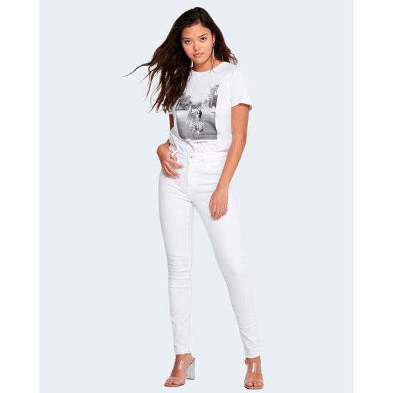 White Cotton Jeans & Pant