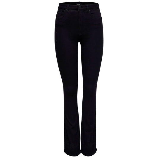 Black Cotton Jeans & Pant