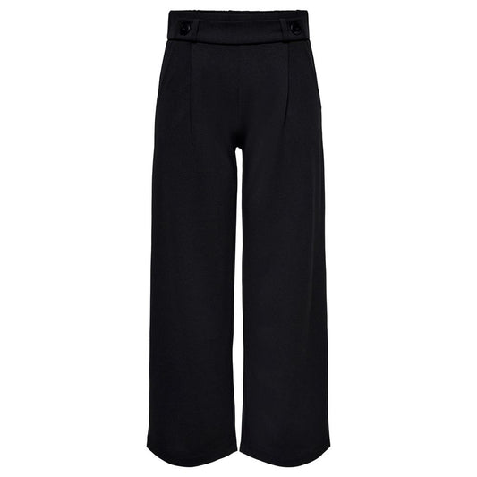 Black Polyester Jeans & Pant