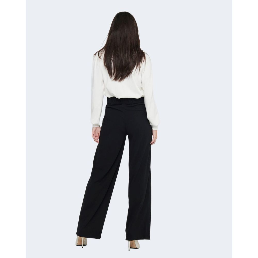 Black Polyester Jeans & Pant