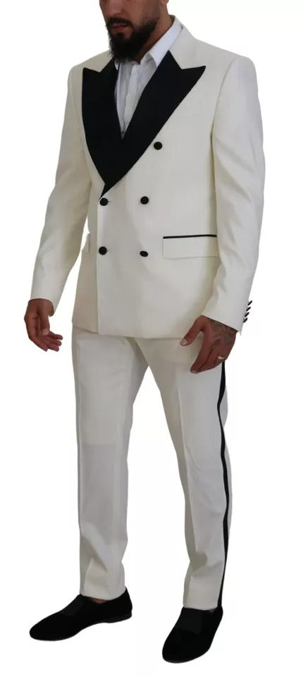 White Double Breasted 2 Piece SICILIA Suit