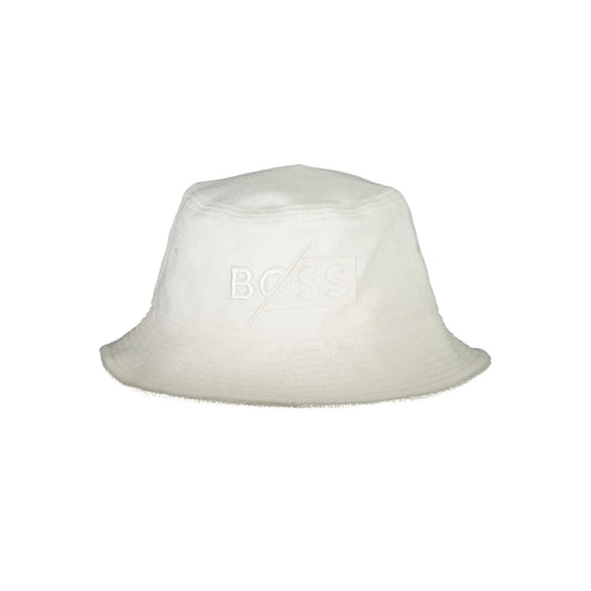 White Cotton Men Hat