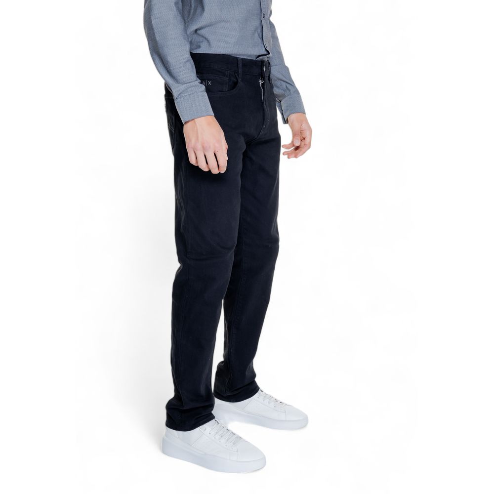 Black Cotton Jeans & Pant