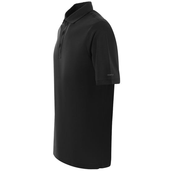 Black Cotton Polo Shirt