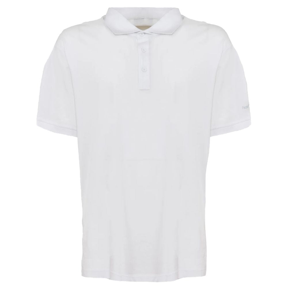 White Cotton Polo Shirt