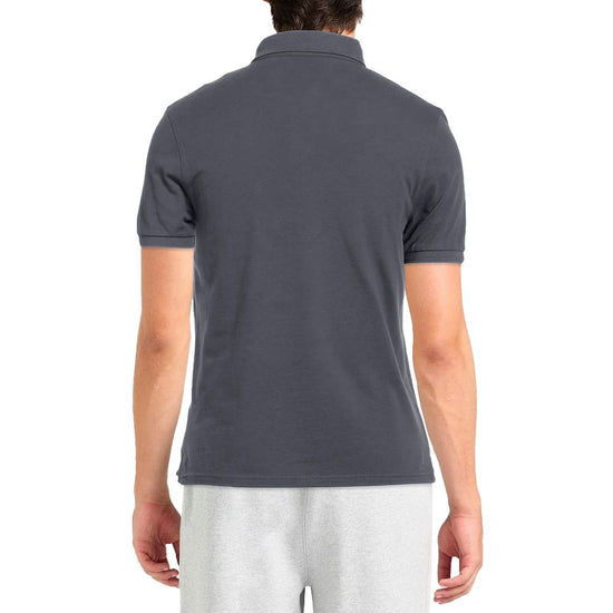 Gray Cotton Polo Shirt