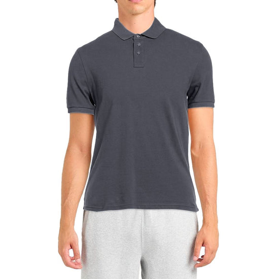 Gray Cotton Polo Shirt