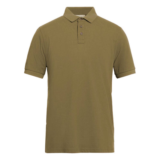 Green Cotton Polo Shirt