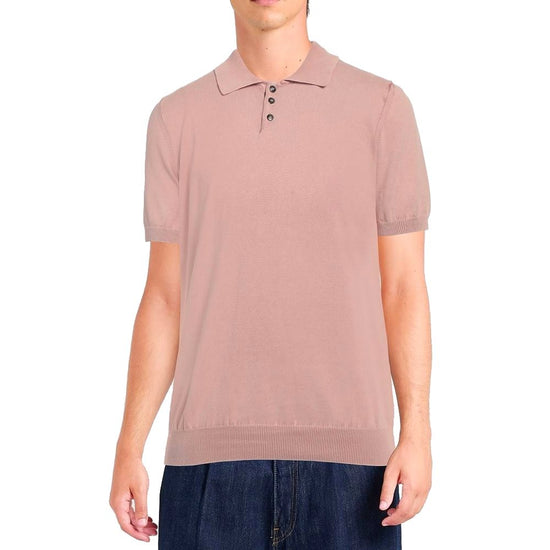 Pink Cotton Polo Shirt