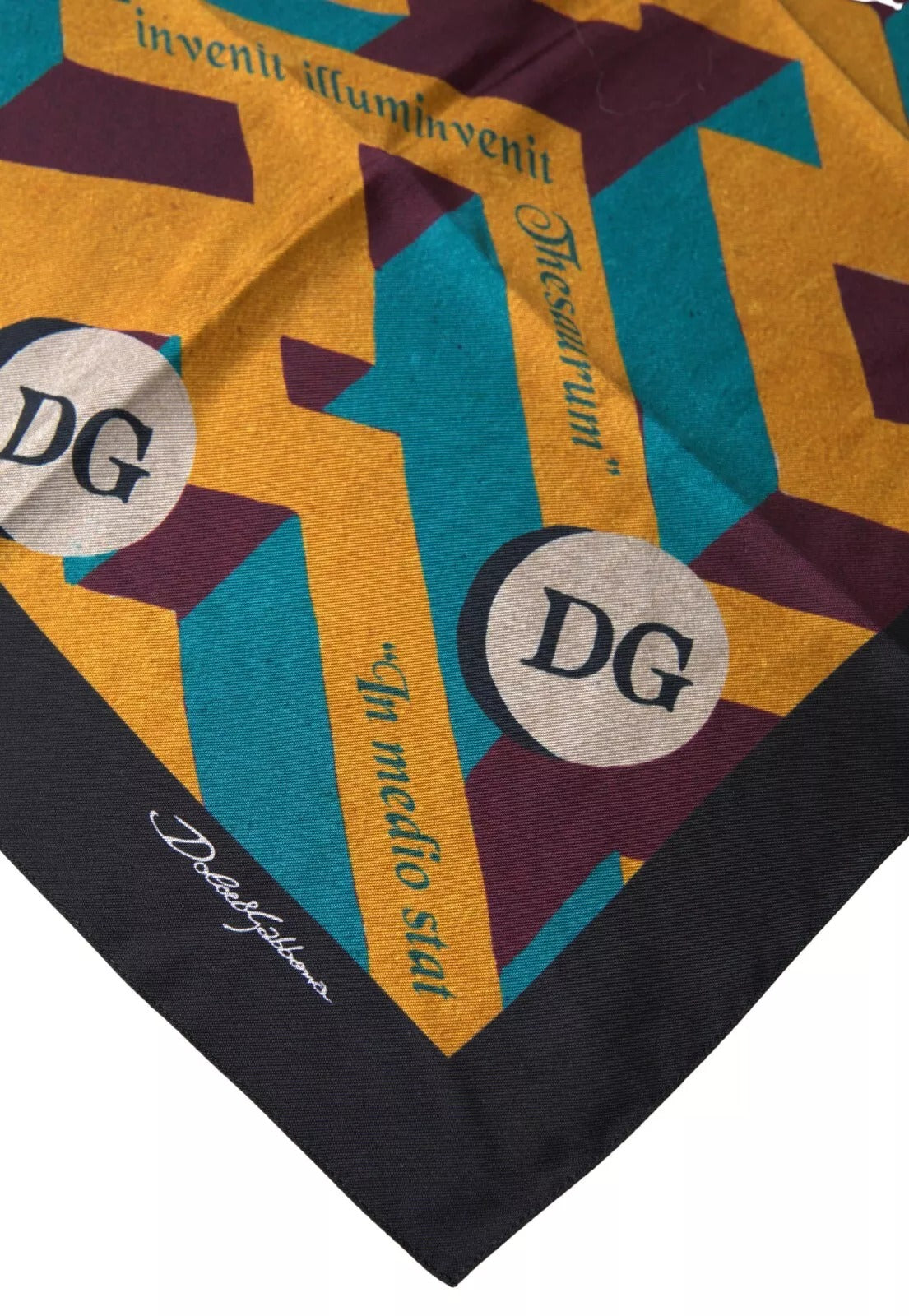 Multicolor Printed Square Handkerchief Scarf