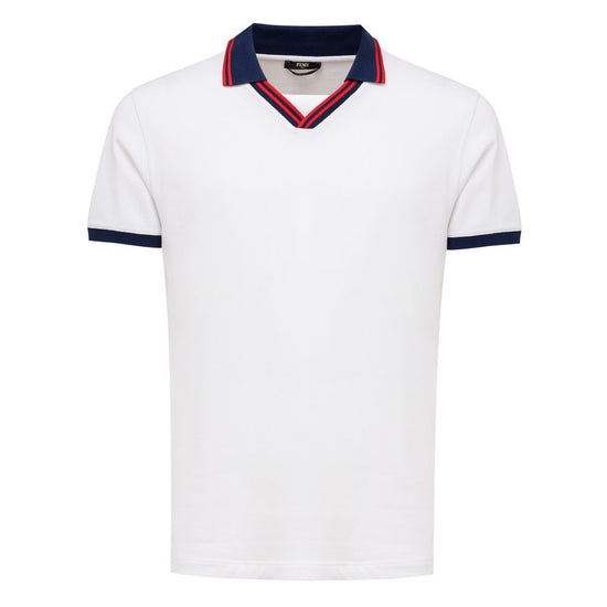 White Cotton Polo Shirt