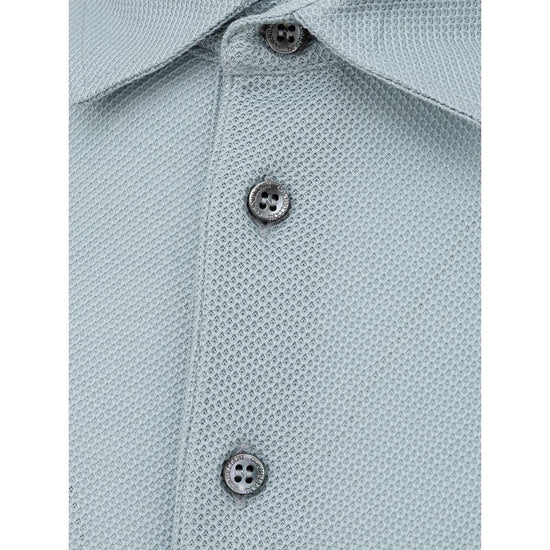 Light Blue Cotton Polo Shirt