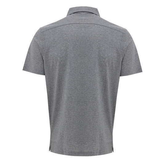 Gray Cotton Polo Shirt