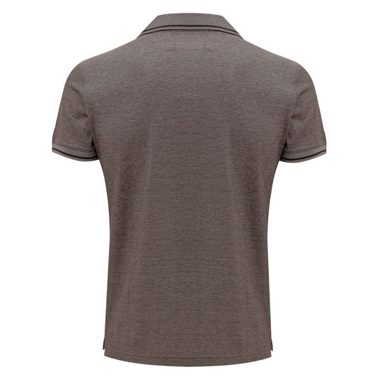 Gray Cotton Polo Shirt