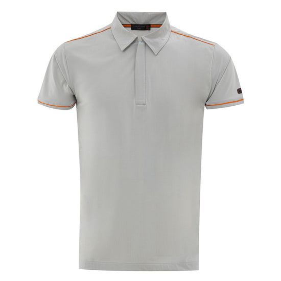 Gray Polyamide Polo Shirt