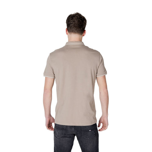 Beige Cotton Polo Shirt