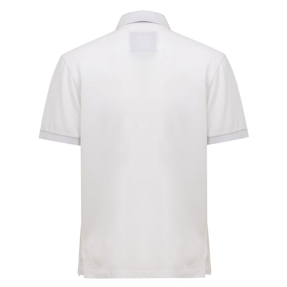 White Cotton Polo Shirt