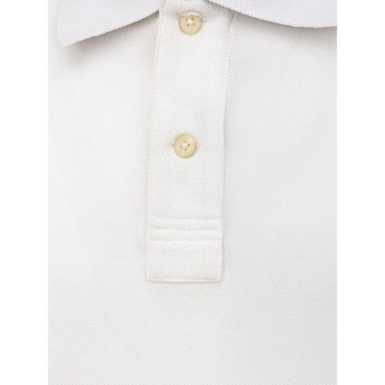 White Cotton Polo Shirt