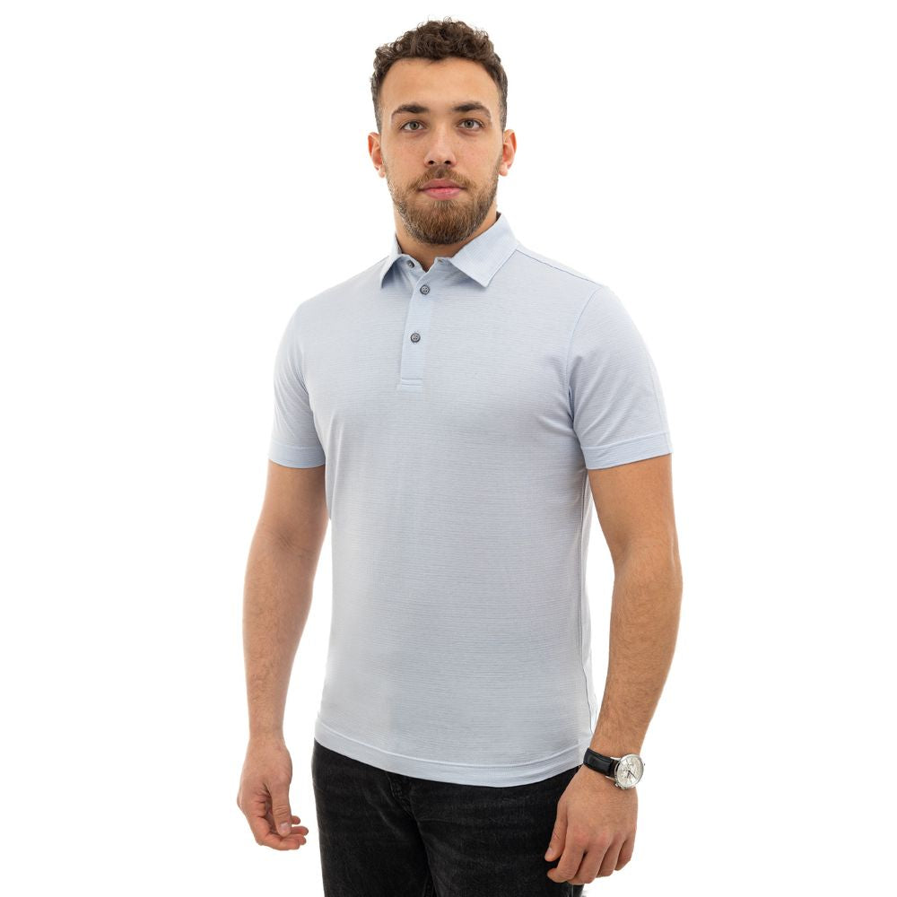 Light Blue Cotton Polo Shirt