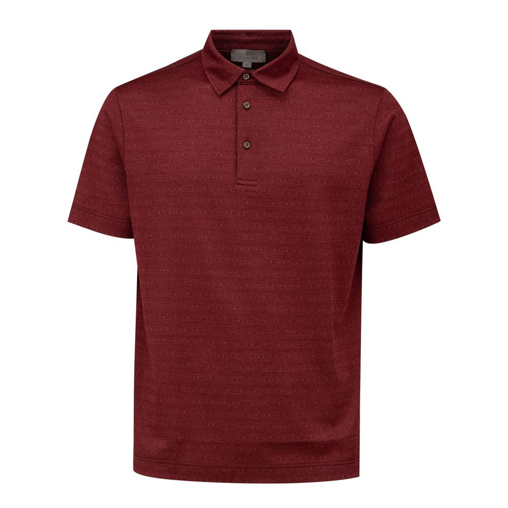 Burgundy Cotton Polo Shirt