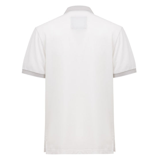 White Cotton Polo Shirt