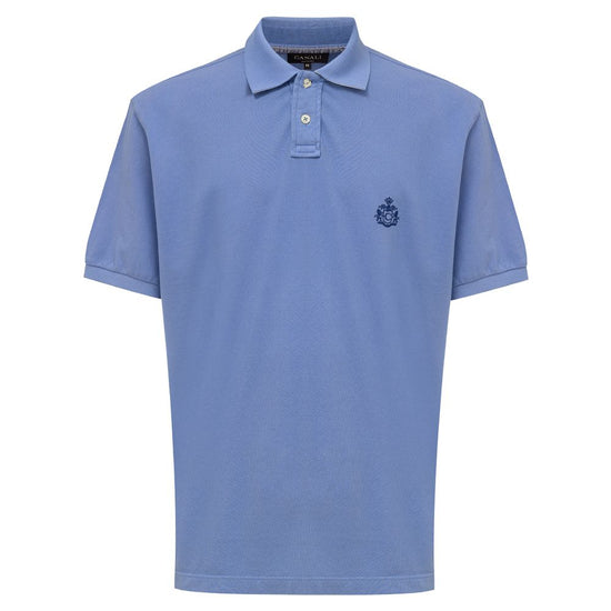 Light Blue Cotton Polo Shirt