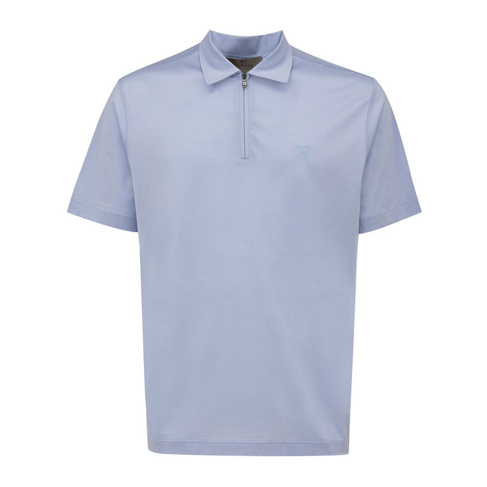 Light Blue Cotton Polo Shirt