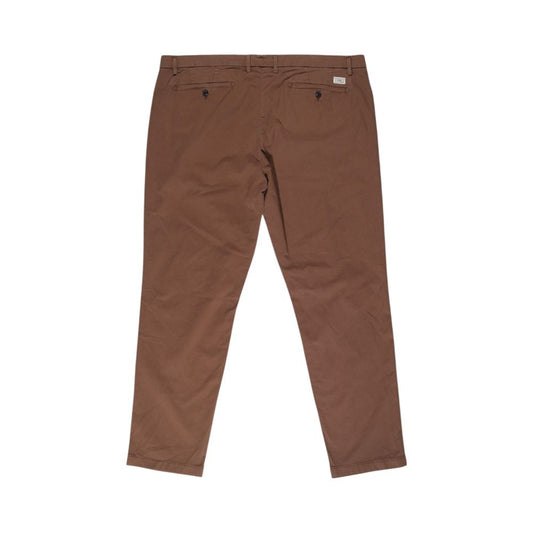 Brown Cotton Jeans & Pant