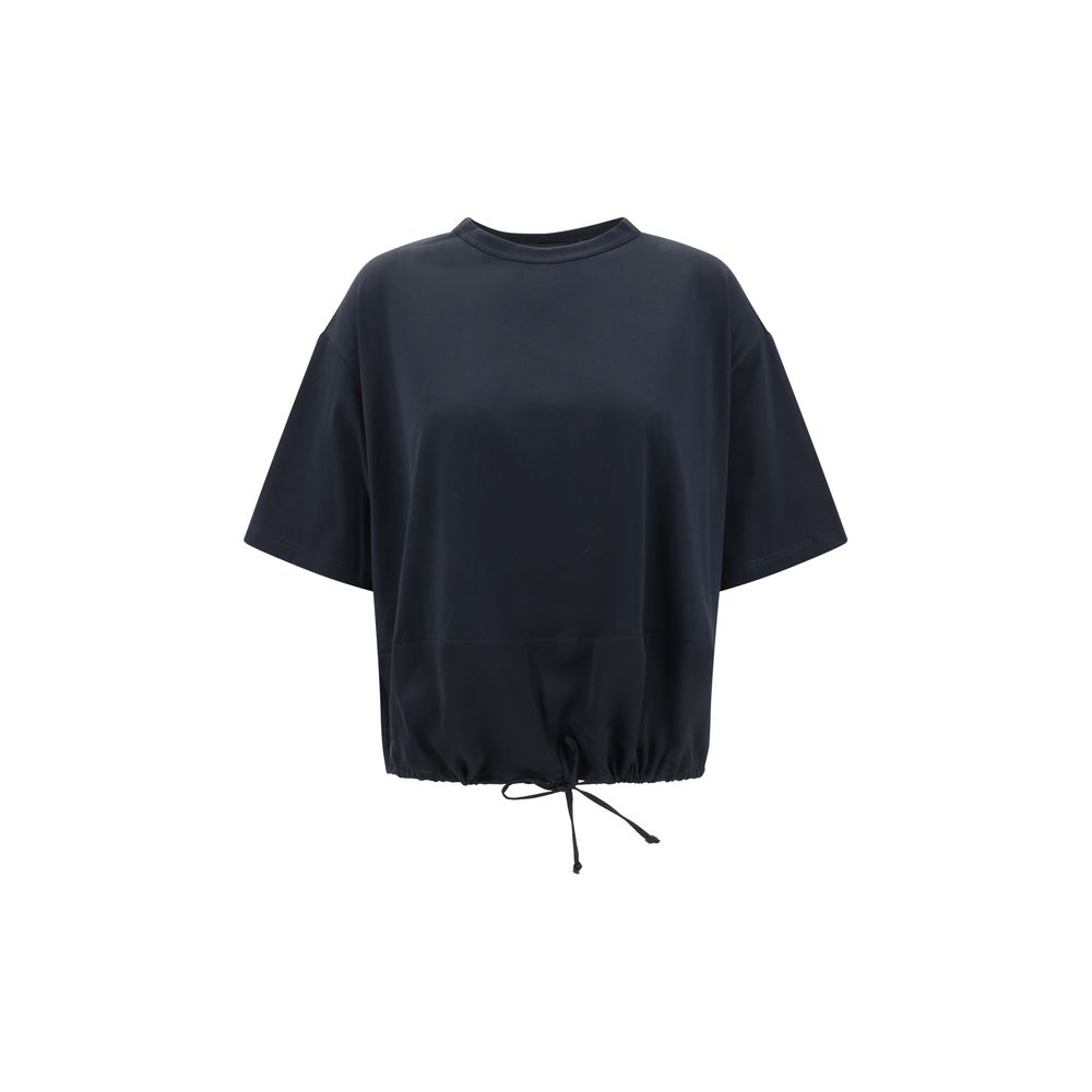 Silk detail T-shirt